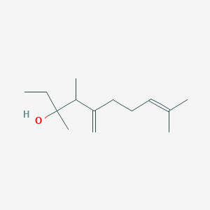 3,4,9-Trimethyl-5-methylidenedec-8-EN-3-OL