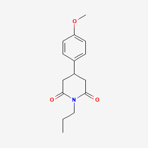 4-(4-Methoxyphenyl)-1-propylpiperidine-2,6-dione