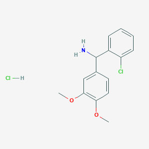 B1455698 (2-Chlorophenyl)(3,4-dimethoxyphenyl)methanamine hydrochloride CAS No. 1354949-76-0