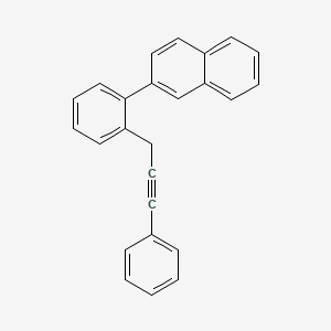 2-[2-(3-Phenylprop-2-yn-1-yl)phenyl]naphthalene