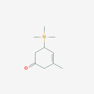 3-Methyl-5-(trimethylsilyl)cyclohex-3-en-1-one