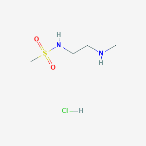 molecular formula C4H13ClN2O2S B1455700 N-[2-(甲基氨基)乙基]甲磺酰胺盐酸盐 CAS No. 1306604-30-7
