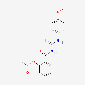 2-{[(4-Methoxyphenyl)carbamothioyl]carbamoyl}phenyl acetate