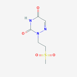 2-[2-(Methanesulfonyl)ethyl]-1,2,4-triazine-3,5(2H,4H)-dione