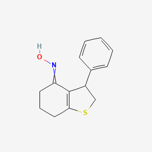 N-(3-Phenyl-3,5,6,7-tetrahydro-1-benzothiophen-4(2H)-ylidene)hydroxylamine