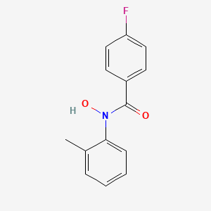 Benzamide, 4-fluoro-N-hydroxy-N-(2-methylphenyl)-