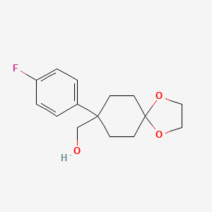 [8-(4-Fluorophenyl)-1,4-dioxaspiro[4.5]decan-8-yl]methanol