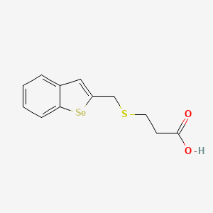 3-{[(1-Benzoselenophen-2-yl)methyl]sulfanyl}propanoic acid