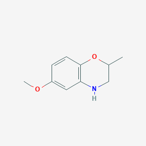 B1455710 6-methoxy-2-methyl-3,4-dihydro-2H-1,4-benzoxazine CAS No. 58960-01-3