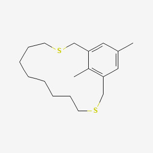 16,18-Dimethyl-3,12-dithiabicyclo[12.3.1]octadeca-1(18),14,16-triene