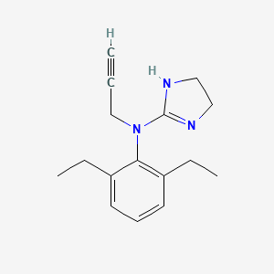 N-(2,6-Diethylphenyl)-N-(prop-2-yn-1-yl)-4,5-dihydro-1H-imidazol-2-amine