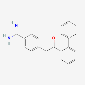 4-[2-([1,1'-Biphenyl]-2-yl)-2-oxoethyl]benzene-1-carboximidamide