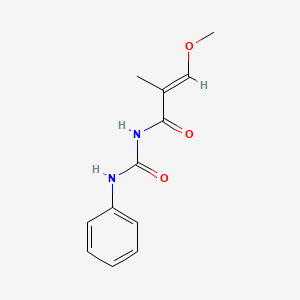 (E)-3-methoxy-2-methyl-N-(phenylcarbamoyl)prop-2-enamide