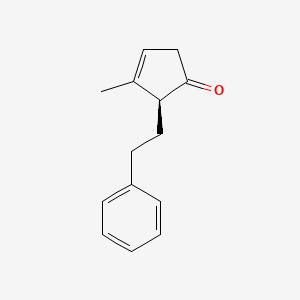 (2S)-3-methyl-2-(2-phenylethyl)cyclopent-3-en-1-one