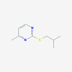 Pyrimidine, 4-methyl-2-[(2-methylpropyl)thio]-