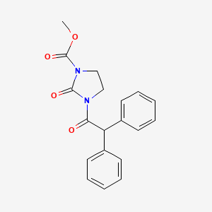 Methyl 3-(diphenylacetyl)-2-oxoimidazolidine-1-carboxylate