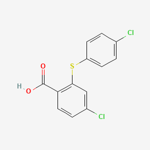 molecular formula C13H8Cl2O2S B1455719 4-Chloro-2-[(4-chlorophenyl)sulfanyl]benzoic acid CAS No. 20092-54-0