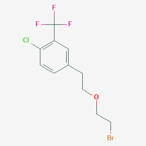 4-[2-(2-Bromoethoxy)ethyl]-1-chloro-2-(trifluoromethyl)benzene