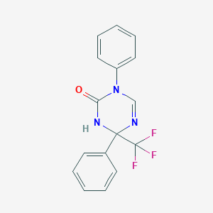 1,4-Diphenyl-4-(trifluoromethyl)-3,4-dihydro-1,3,5-triazin-2(1H)-one