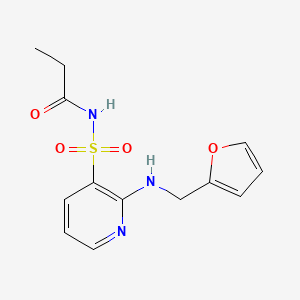 Propanamide, N-[[2-[(2-furanylmethyl)amino]-3-pyridinyl]sulfonyl]-