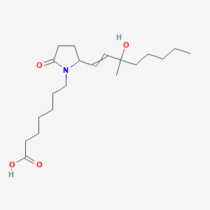 7-[2-(3-Hydroxy-3-methyloct-1-EN-1-YL)-5-oxopyrrolidin-1-YL]heptanoic acid