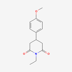 1-Ethyl-4-(4-methoxyphenyl)piperidine-2,6-dione