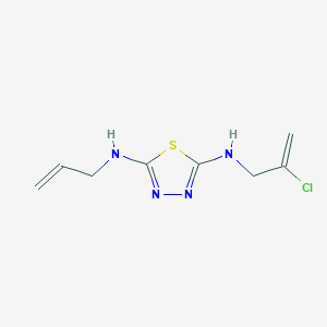 N~2~-(2-Chloroprop-2-en-1-yl)-N~5~-(prop-2-en-1-yl)-1,3,4-thiadiazole-2,5-diamine