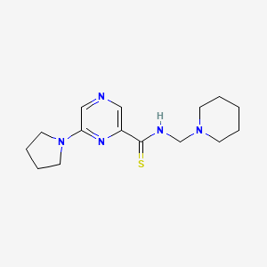 Pyrazinecarbothioamide, N-(1-piperidinylmethyl)-6-(1-pyrrolidinyl)-