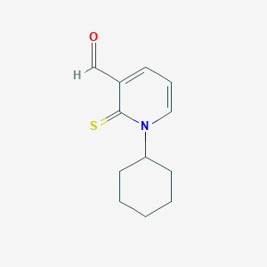 1-Cyclohexyl-2-sulfanylidenepyridine-3-carbaldehyde