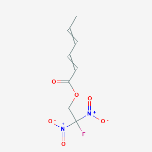 2-Fluoro-2,2-dinitroethyl hexa-2,4-dienoate