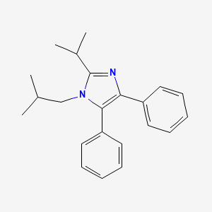 1-(2-Methylpropyl)-4,5-diphenyl-2-(propan-2-yl)-1H-imidazole