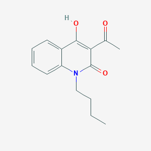 B1455739 3-acetyl-1-butyl-4-hydroxy-2(1H)-quinolinone CAS No. 161185-41-7