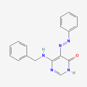 6-(Benzylamino)-5-(2-phenylhydrazinylidene)pyrimidin-4(5H)-one