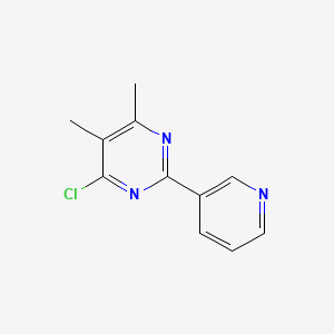 molecular formula C11H10ClN3 B1455744 4-氯-5,6-二甲基-2-(吡啶-3-基)嘧啶 CAS No. 204394-64-9