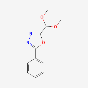 B1455745 2-(Dimethoxymethyl)-5-phenyl-1,3,4-oxadiazole CAS No. 1334148-84-3