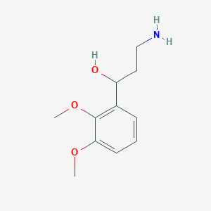 molecular formula C11H17NO3 B1455752 3-氨基-1-(2,3-二甲氧基苯基)丙醇 CAS No. 1447966-06-4