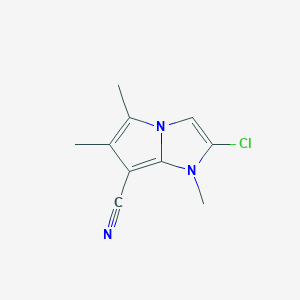 1H-Pyrrolo[1,2-a]imidazole-7-carbonitrile, 2-chloro-1,5,6-trimethyl-