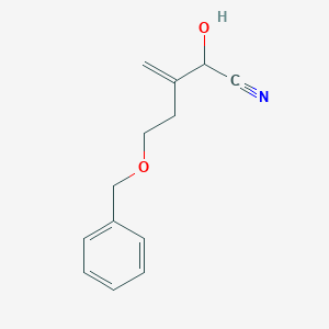 5-(Benzyloxy)-2-hydroxy-3-methylidenepentanenitrile