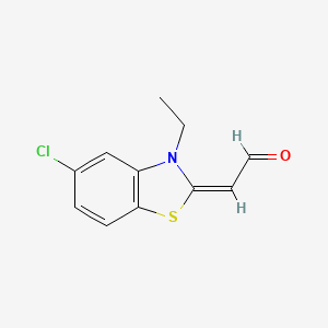 (2E)-(5-Chloro-3-ethyl-1,3-benzothiazol-2(3H)-ylidene)acetaldehyde