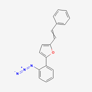 2-(2-Azidophenyl)-5-(2-phenylethenyl)furan