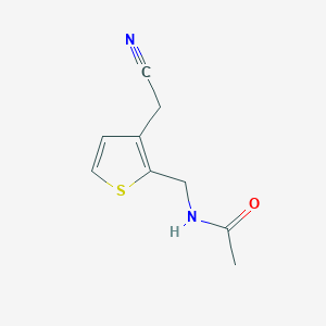 N-{[3-(Cyanomethyl)thiophen-2-yl]methyl}acetamide