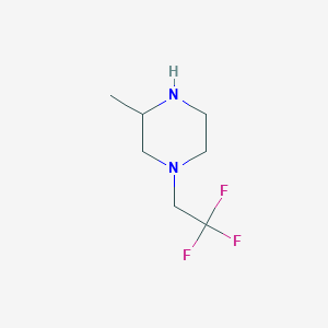 B1455763 3-Methyl-1-(2,2,2-trifluoroethyl)piperazine CAS No. 1490145-05-5