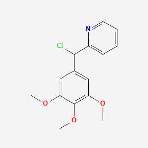 2-[Chloro(3,4,5-trimethoxyphenyl)methyl]pyridine