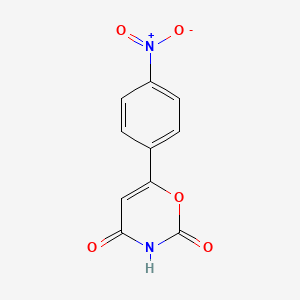 2H-1,3-Oxazine-2,4(3H)-dione, 6-(4-nitrophenyl)-