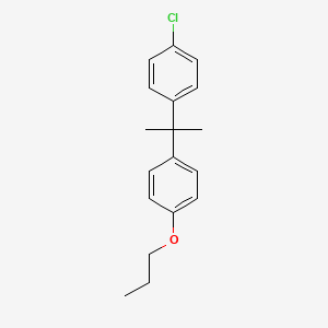 Benzene, 1-chloro-4-[1-methyl-1-(4-propoxyphenyl)ethyl]-