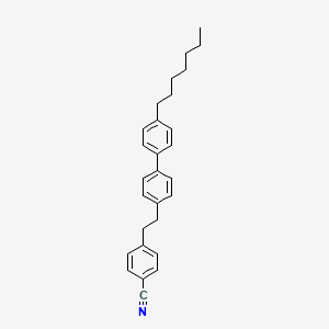 4-[2-(4'-Heptyl[1,1'-biphenyl]-4-yl)ethyl]benzonitrile