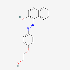 1-{2-[4-(2-Hydroxyethoxy)phenyl]hydrazinylidene}naphthalen-2(1H)-one