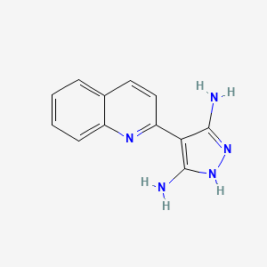 4-(Quinolin-2-yl)-1H-pyrazole-3,5-diamine