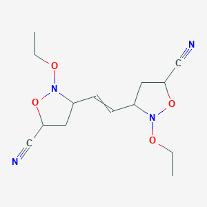 3,3'-(Ethene-1,2-diyl)bis(2-ethoxy-1,2-oxazolidine-5-carbonitrile)