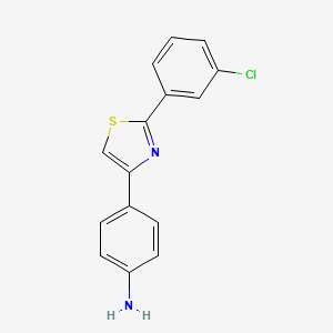 4-[2-(3-Chlorophenyl)-1,3-thiazol-4-yl]aniline